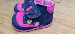 DENO Kinderboots Echtleder gr19 Navy-Fuchsia💕Herzig💕(70)