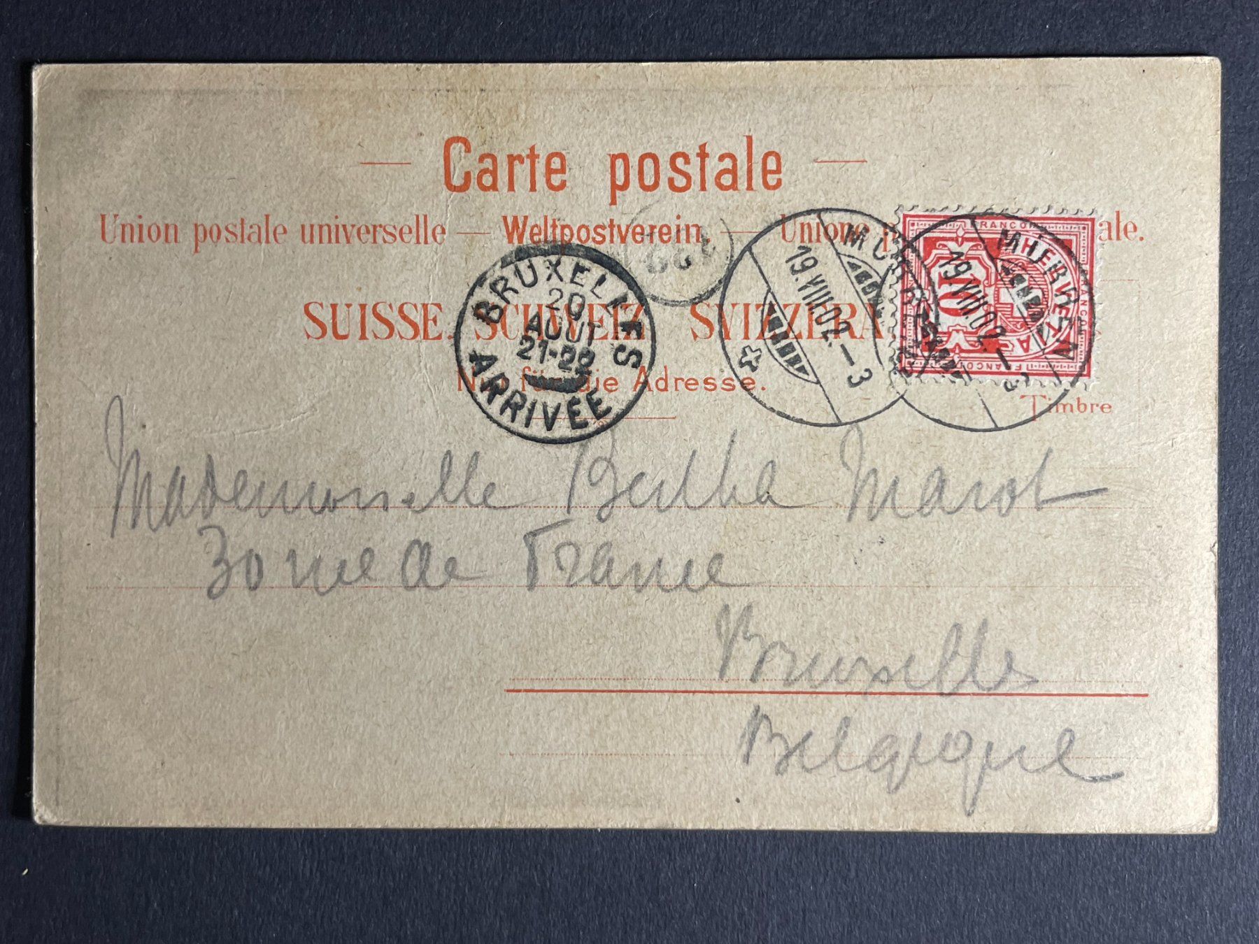 Cartoline postali: Trümmelbachschlucht - 1902 – Usato da Steg VS venduto da _vinci_ 1