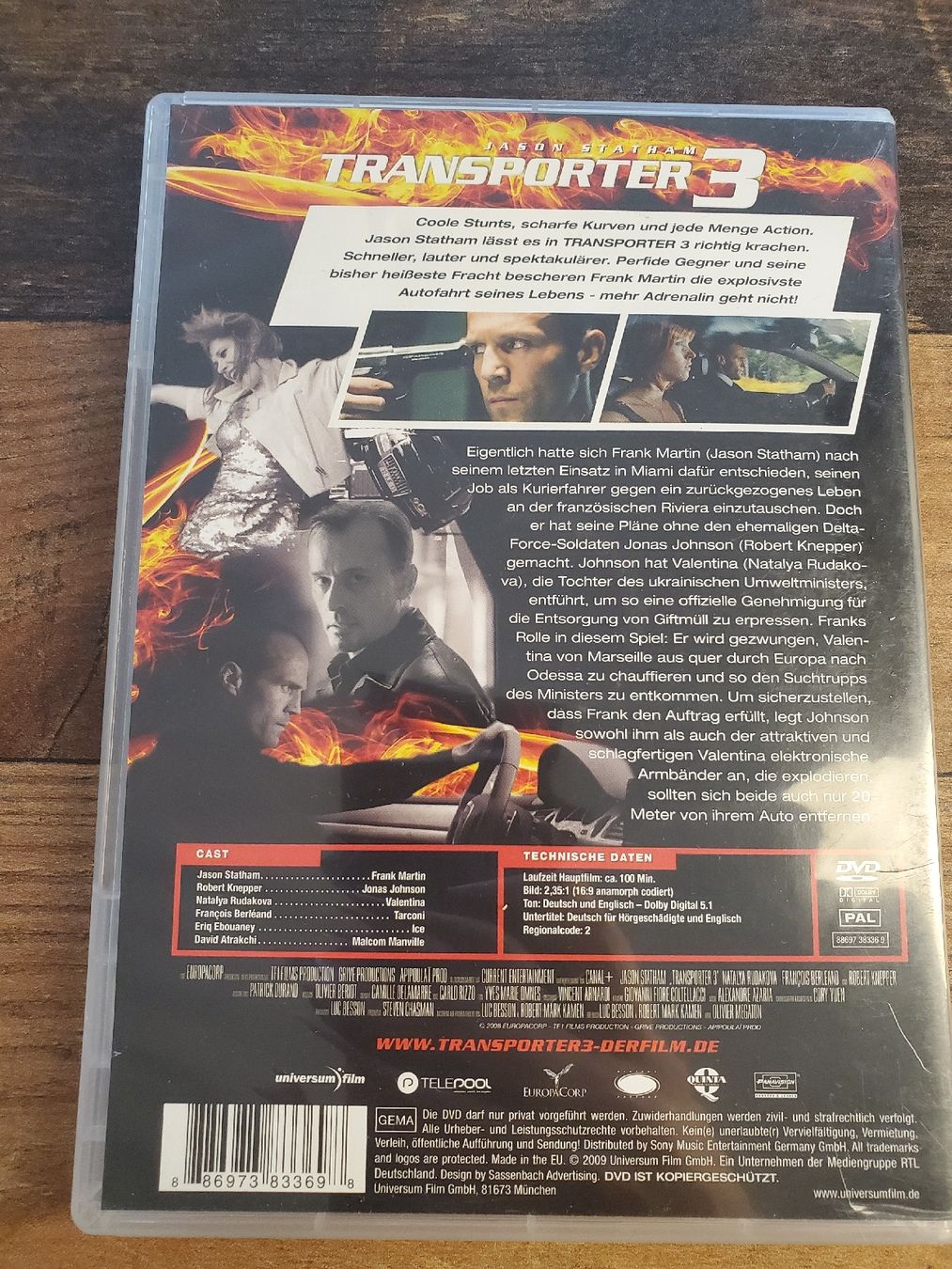 Tutti i DVDs: TRANSPORTER 3 DVD – Usato da Weinfelden venduto da RobsFortune 2