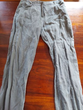 Enna Leinenhose Rauchblau Grösse 36