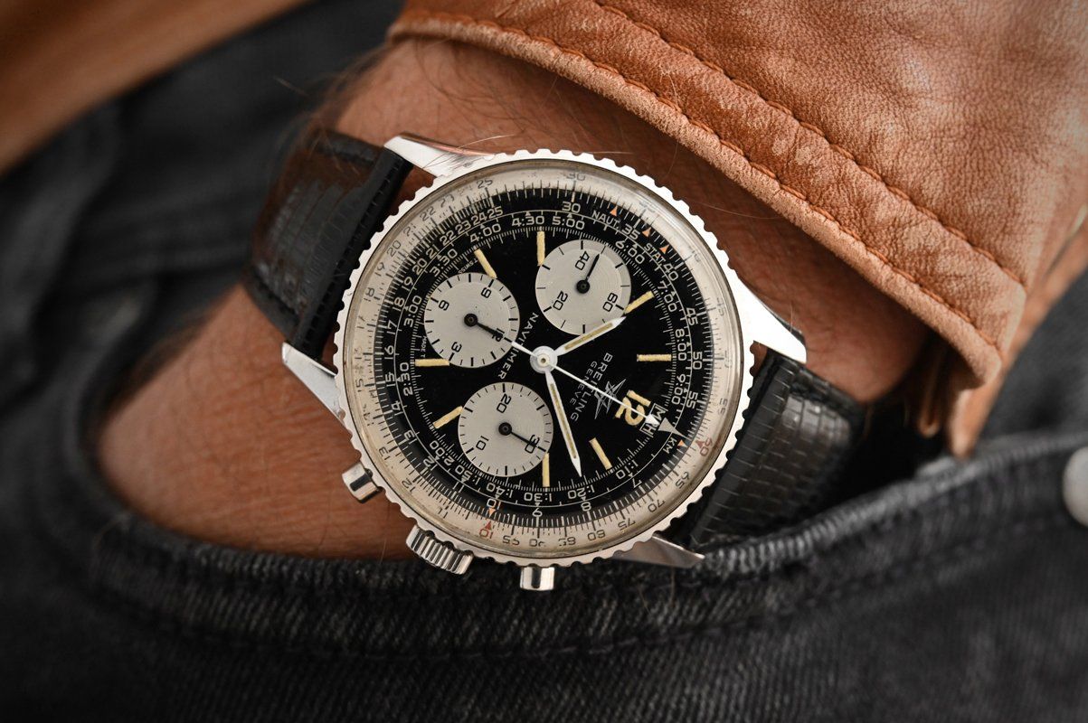 Breitling Orologi: Breitling Navitimer Ref. 806 Big SubDial, Venus 178, 1970 – Usato da Eschert venduto da Watchlegend 8