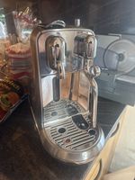 Nespresso Kaffeemaschine Sage gebraucht Silber