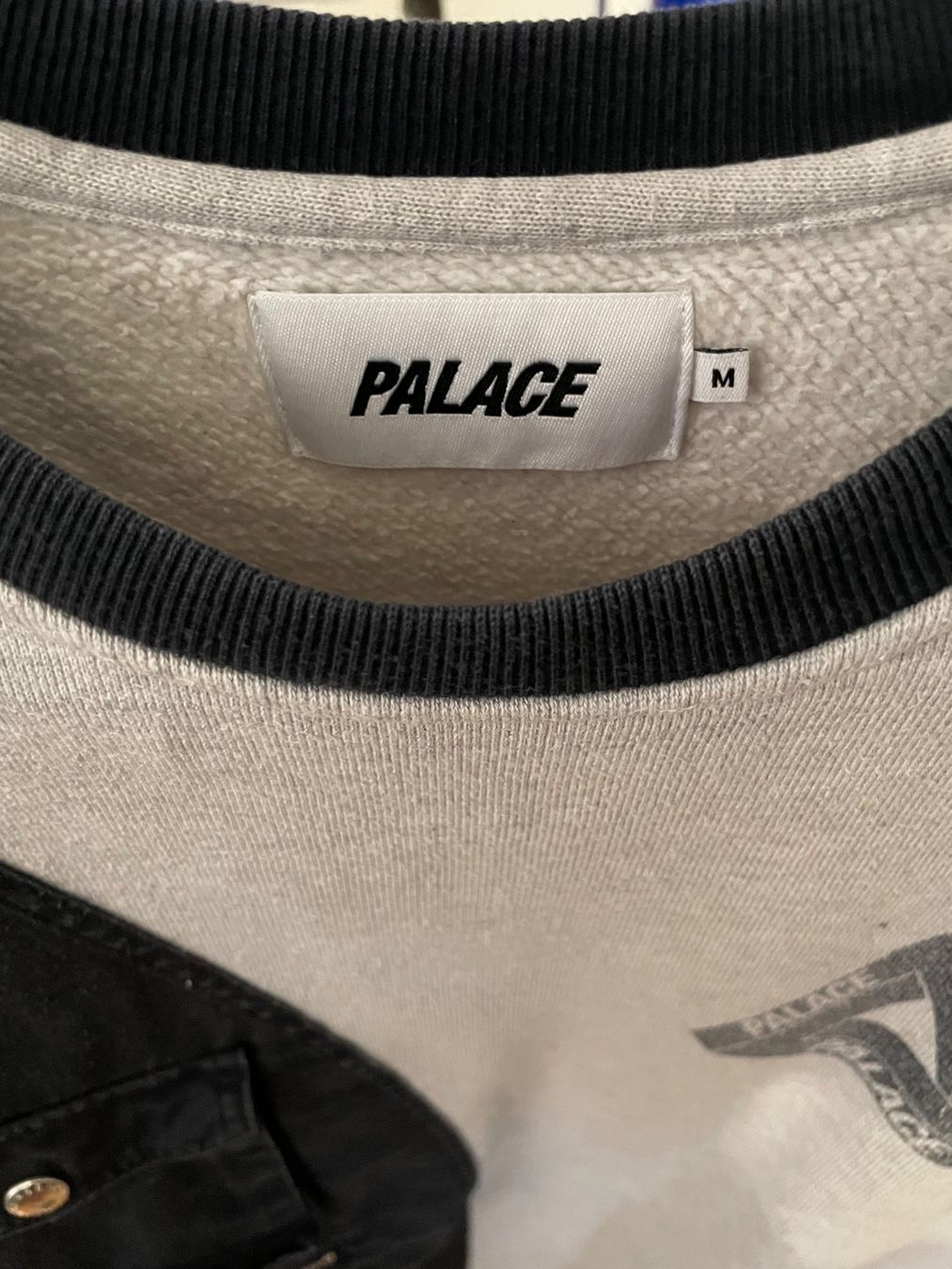 Palace Maglioni & Felpe: PALACE Patchwork Tri-Ferg Crewneck Grey / Blue, Size M – Usato da Nyon venduto da vallon_p38 3