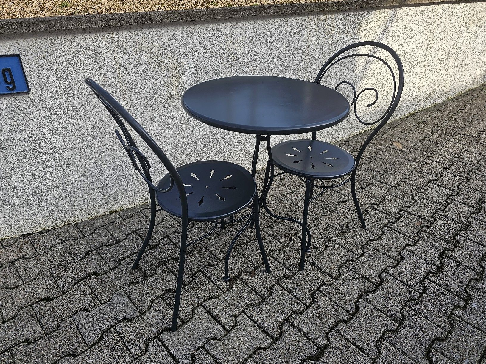 Set di tavolo e panche: Balkontisch Gartentisch 2 Stühle – Usato da Villnachern venduto da hasta08 2