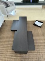 Design Couchtisch aus Holz dunkelbraun guter Zustand