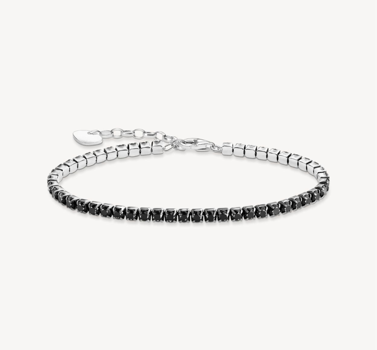 Thomas Sabo Bracciali & Braccialetti: Thomas Sabo Armband mit schwarzen Steinen – Usato da Muhen venduto da Savana16 1