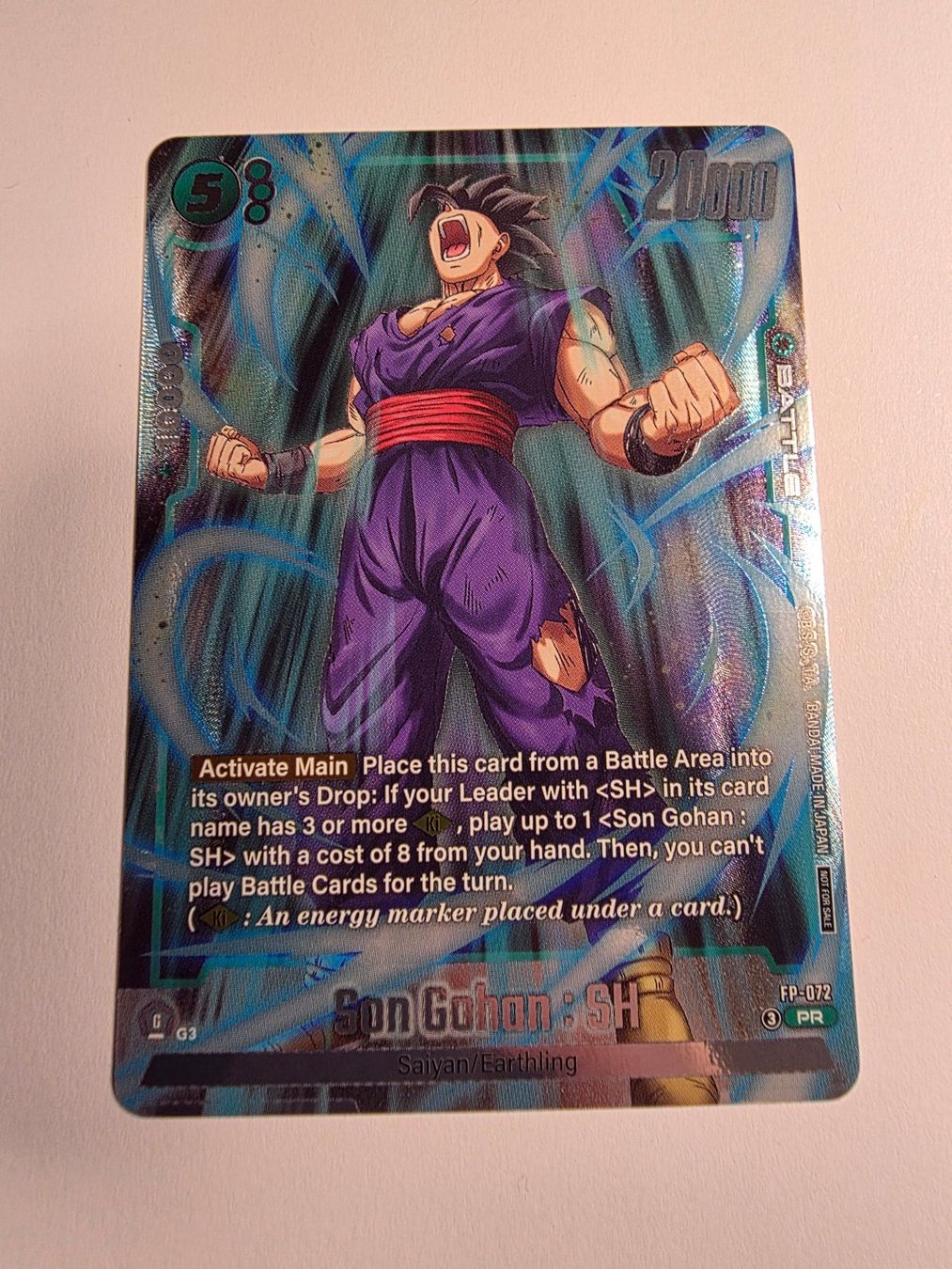 Bandai Carte collezionabili: Dragon Ball Super - Son Gohan:SH - FP-072 FOIL – Nuovo (secondo la descrizione) da Mörigen venduto da Gadgeteer