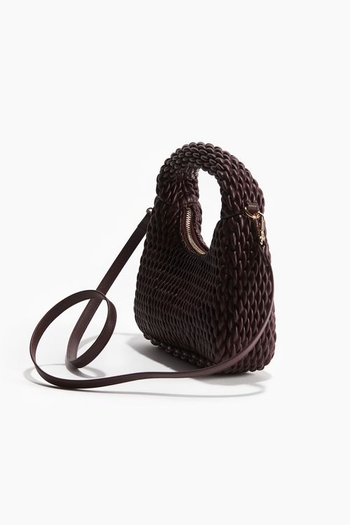 H&M Virale Stepp-Umhängetasche, Weinrot (Neu und originalverpackt