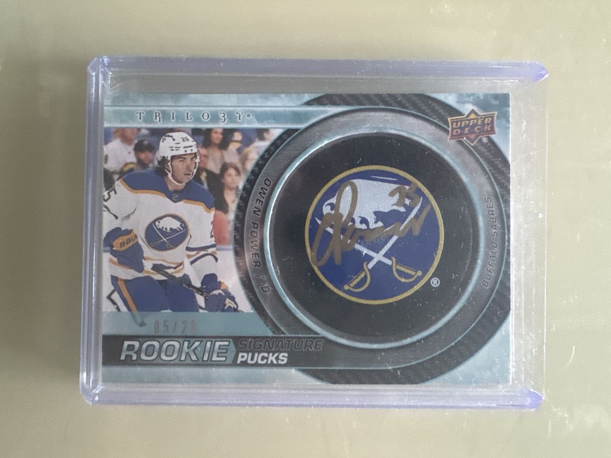 NHL Carte collezionabili: Owen Power Signature Puck /23 – Nuovo (secondo la descrizione) da Aarberg venduto da cyr_t6h5
