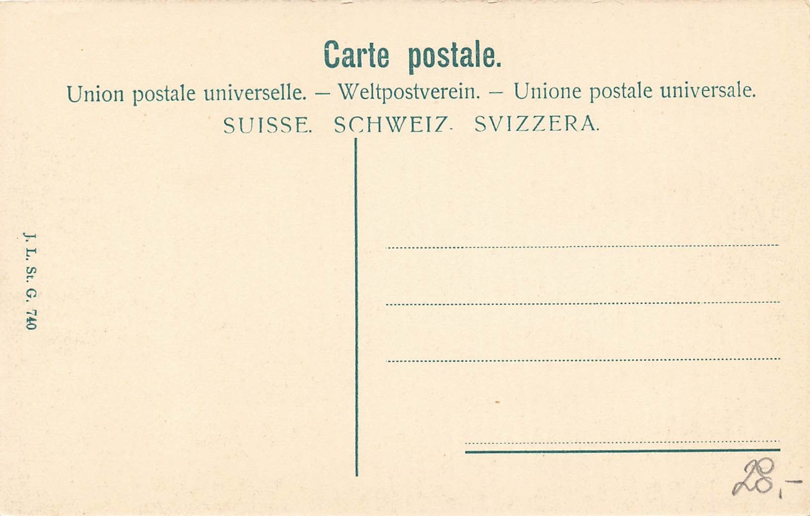 Cartoline postali: St. Gallen SG Linsebühlquartier – Usato da Biasca venduto da Blenio71 1