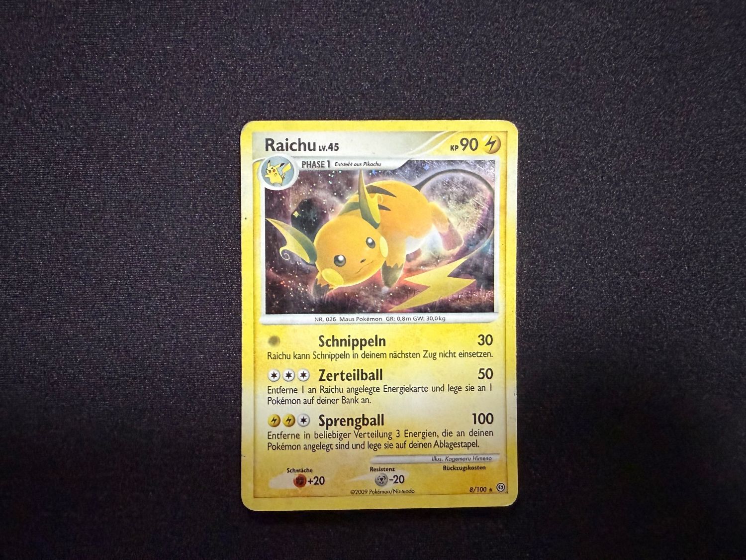 Pokémon Sammelbilder & Trading cards: Raichu / 8/100 – Gebraucht aus Zürich von mountainwizard00