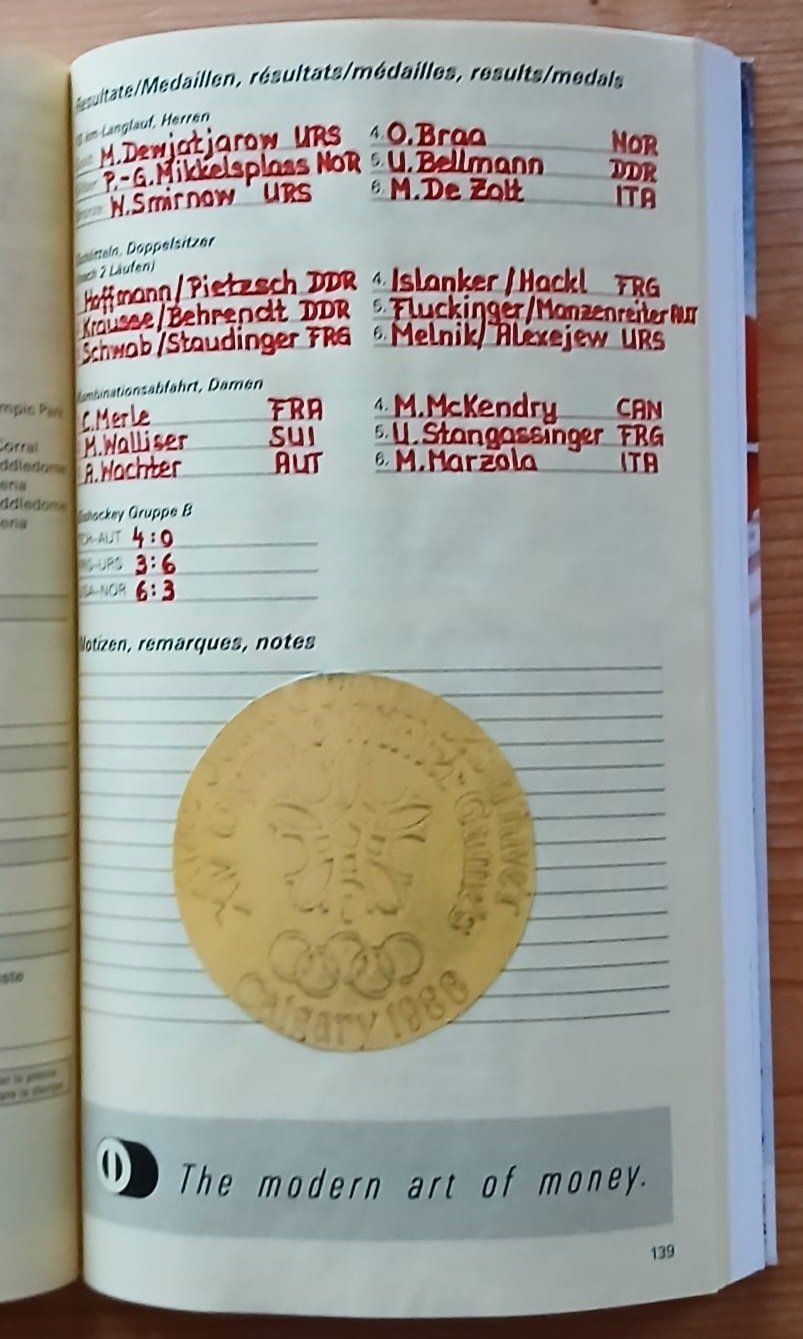 Libri: Schweizer Olympiaführer Calgary 1988 – Usato da Krauchthal venduto da mago371 4