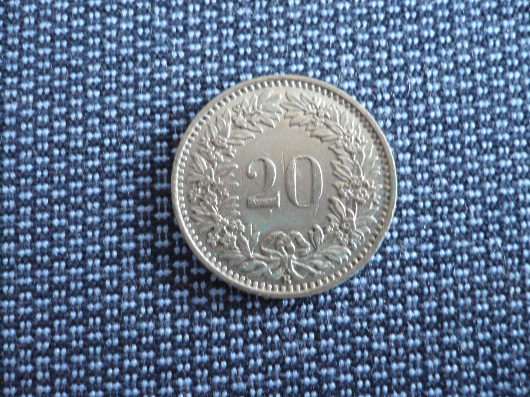 Toutes les monnaies: 20 Rappen 1955 – D'occasion à Winterthur par kormorans 1