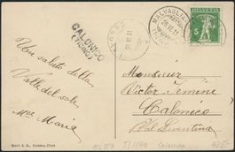TI Calonico - Stabstempel - Lavorgo - Karte - ab Malvaglia