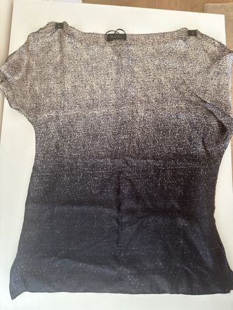 Elegant Maria Pace Ombre Silk Blouse Size S/M