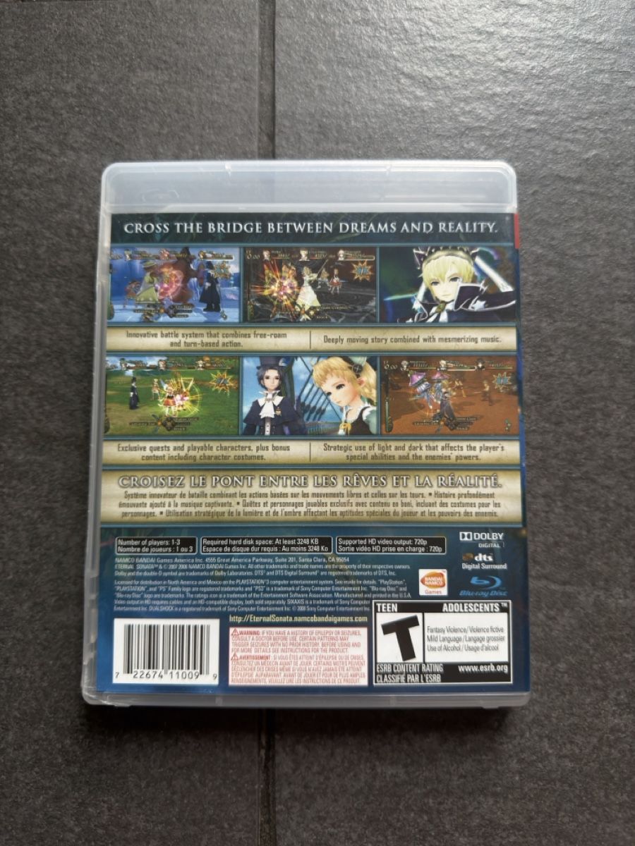 Sony Giochi: Eternal Sonata PS3 – Usato da Zürich venduto da cENS0R 1