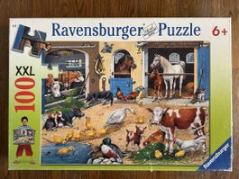 Ravensburger Puzzle XXL 100 Teile, Bauernhof, komplett