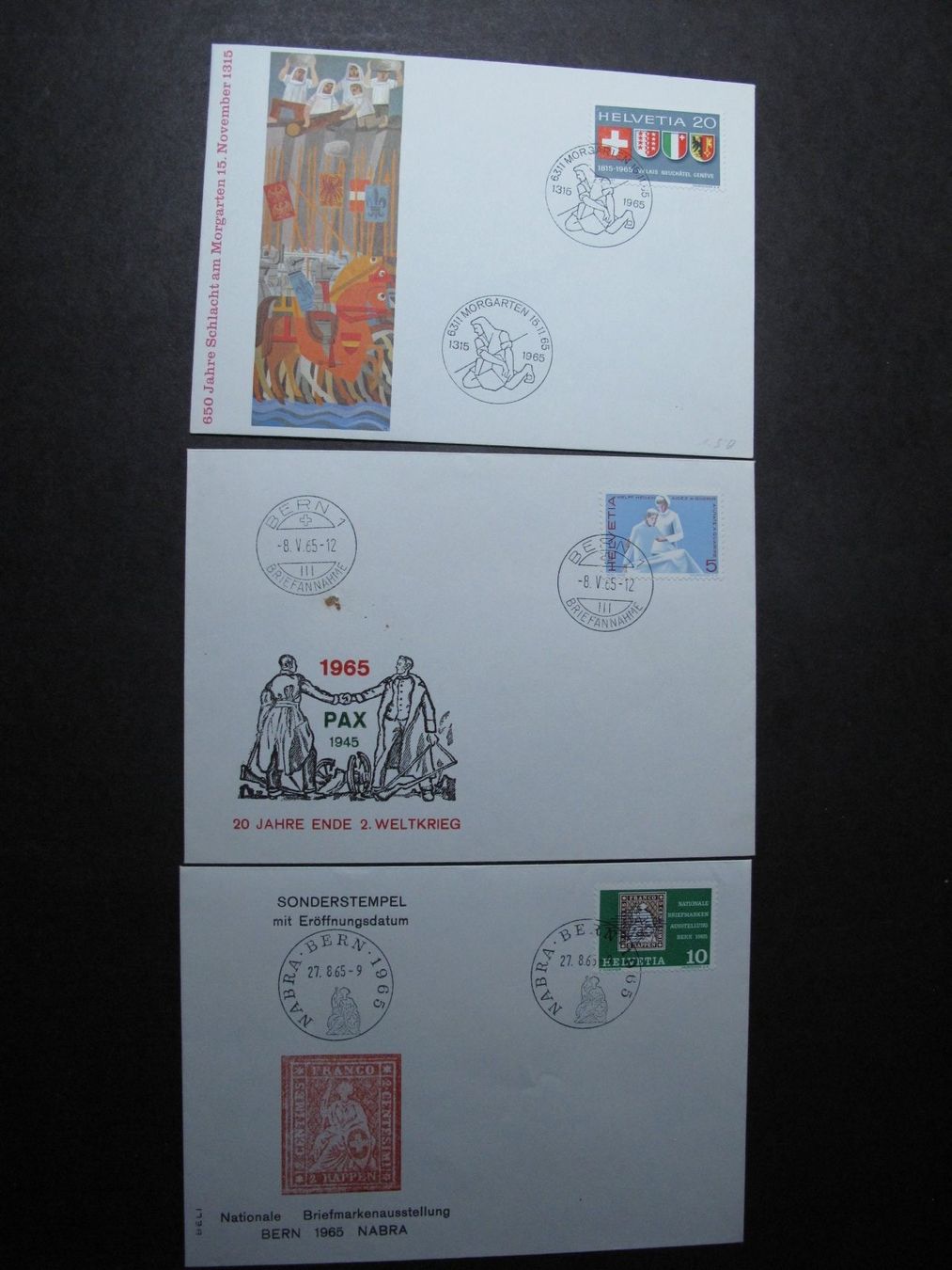 Tutti i francobolli: Schweiz FDC 1965 – Usato da Wil SG venduto da fva01