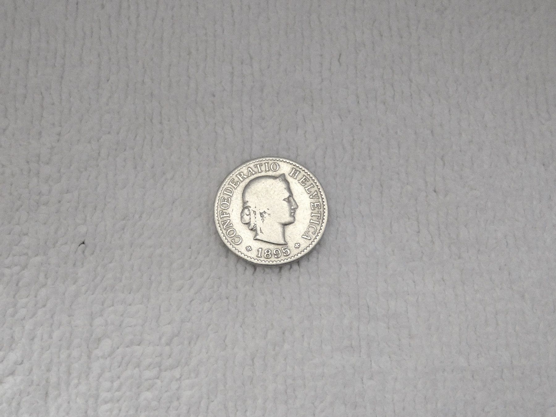 Tutti le monete: 5 centimes/rappen 1895 – Usato da Nyon venduto da Ilmi09