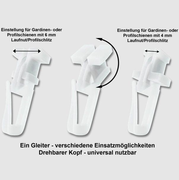 Altro per la casa: DUO-X Vorhanggleiter 40 Stück – Nuovo e nell'imballaggio originale da Adlikon b.Regensdorf venduto da MK-VORHANGSERVICE 2