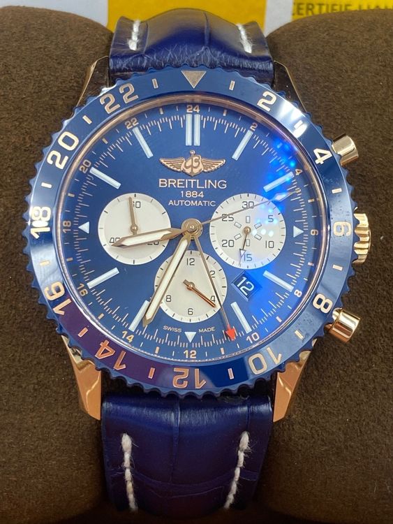 Breitling chronoliner b04 online rose gold