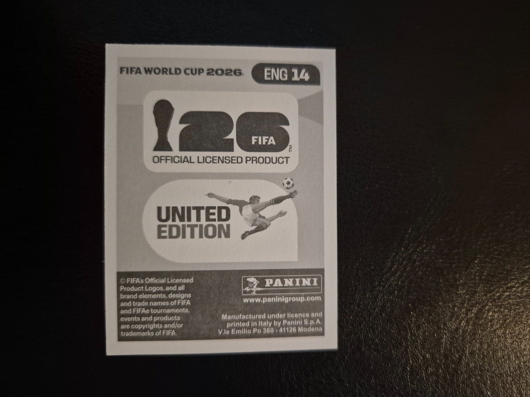 Panini Carte collezionabili: Panini WM 26 ENG 14 – Nuovo (secondo la descrizione) da Rorschacherberg venduto da AJ3108 1
