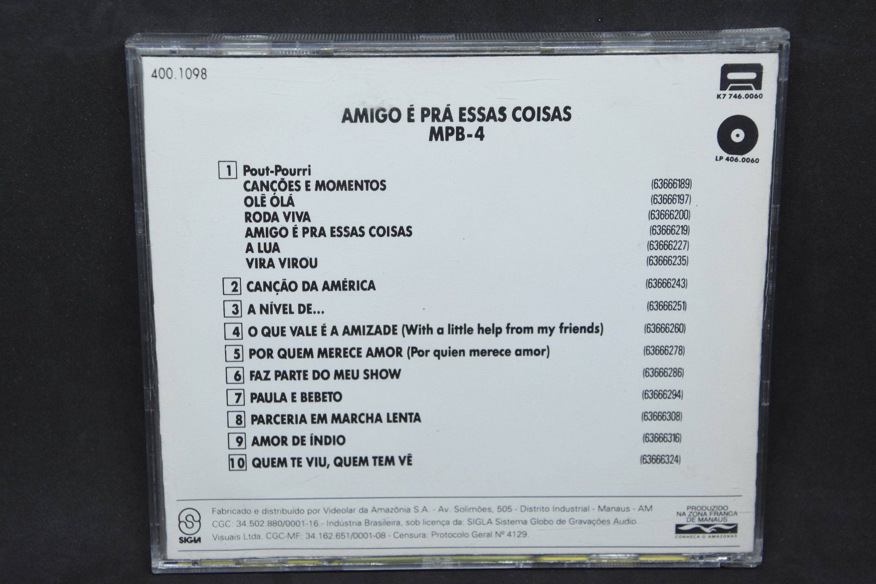 CDs: MPB 4 - Amigo é Prâ Essas Coisas – Gebraucht aus Belmont-sur-Yverdon von ag97 2