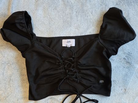 Crop Top, Gr. M, Schwarz