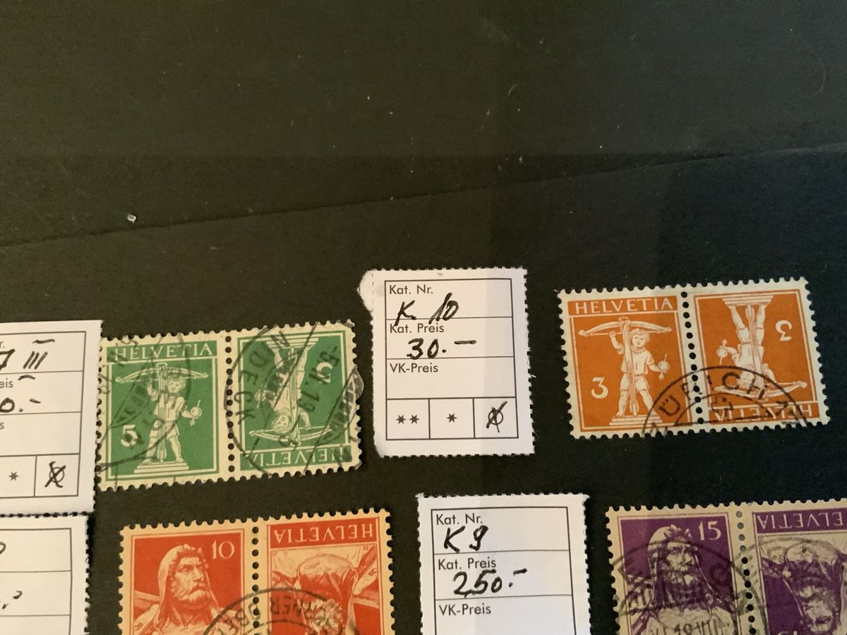 Alle Briefmarken: DIV.KEHRDRUCKE GESTEMPELT  – Gebraucht aus Beinwil am See von Ricri 1