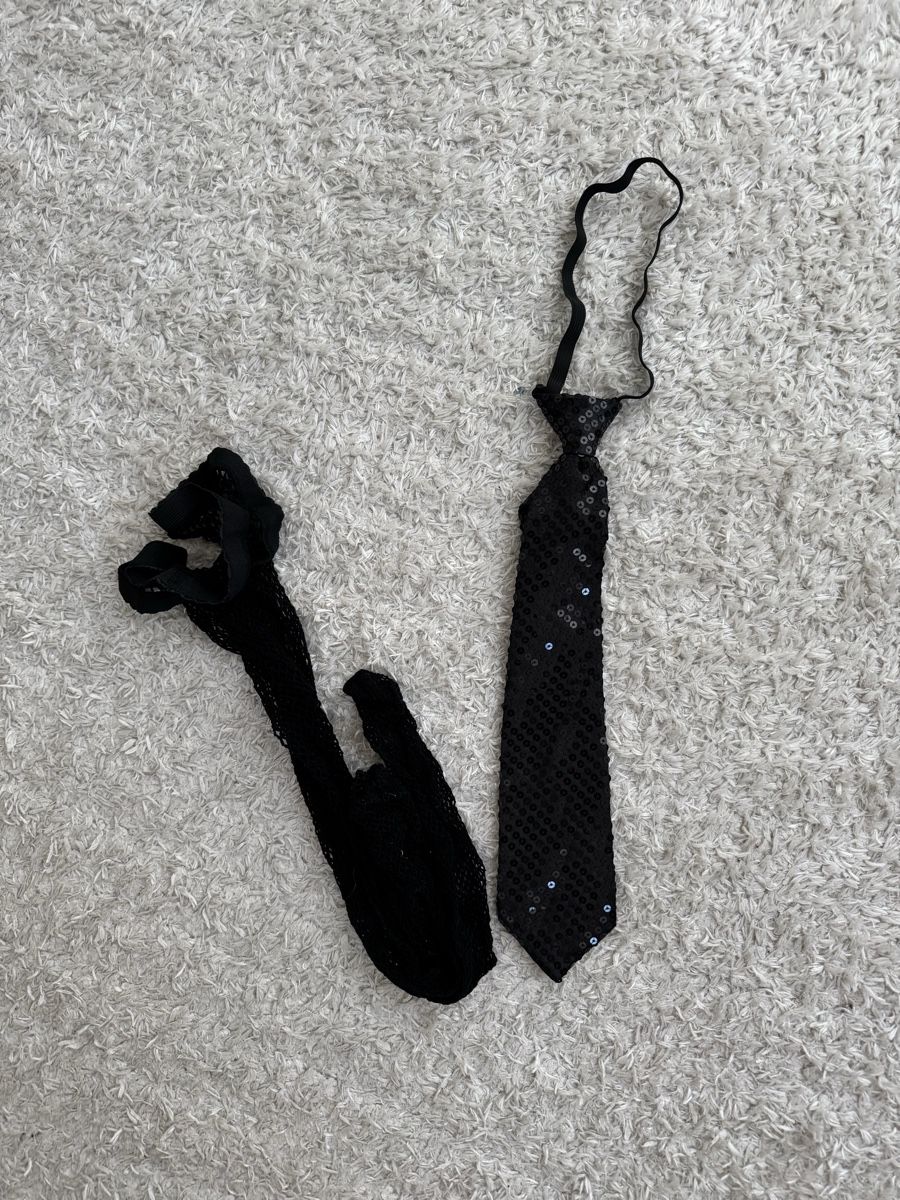 Altri accessori da donna: Fasnet/Karneval: Pailletten-Krawatte & Netzstrümpfe, Neu! – Nuovo (secondo la descrizione) da Gächlingen venduto da anjuli_123