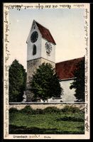 AK Ursenbach, Ortspartie mit Kirche