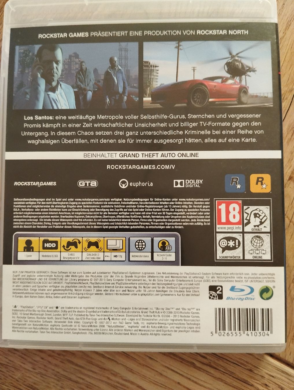 Sony Spiele: Grand Theft Auto 5 – Gebraucht aus Balzers von  1
