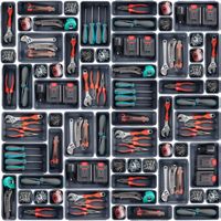 Werkzeug Organizer 45 Sortierbox Kleinteile Schrauben Grau