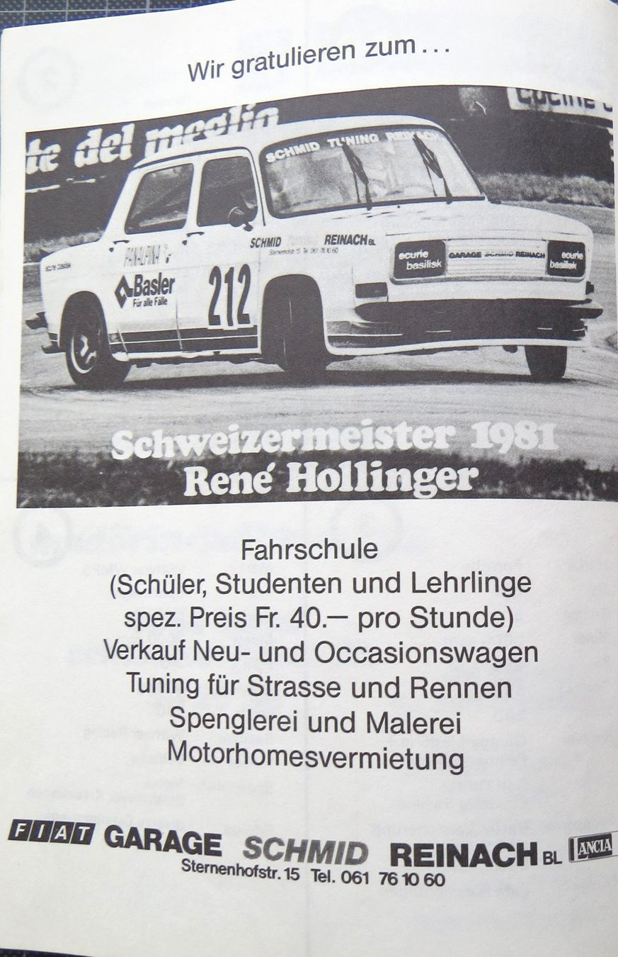 Documenti: Orig. Programm Racing Show Basel von 1981 – Usato da Ettingen venduto da campione_1 1