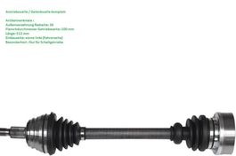 Antriebswelle Gelenkwelle vorne links AUDI VW A1 Polo 8X 6R