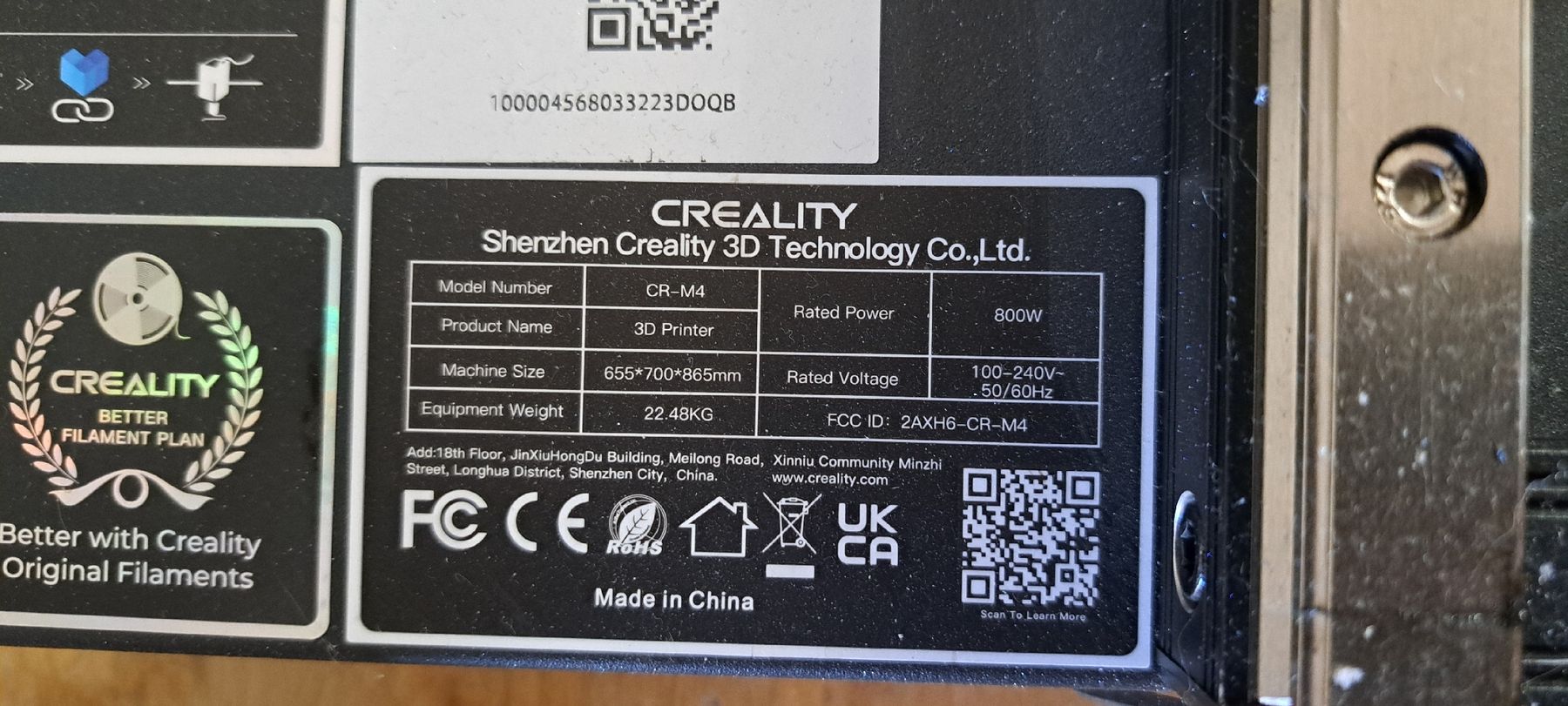 Creality Imprimante 3D: Creality CR-M4 – D'occasion à Lengnau BE par Alpfister 1
