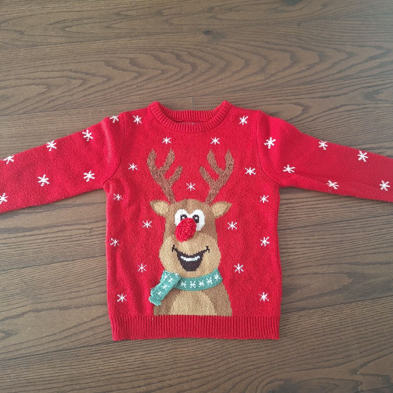 Maglioni & Felpe: Kinder Pullover Primark Rentier rot Grösse 116 cm – Usato da Wünnewil venduto da Schatz81