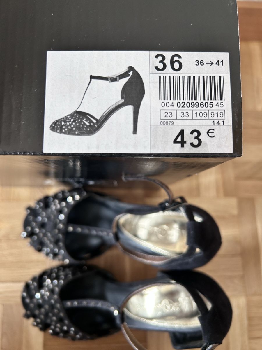 Scarpe da donna: Esparpins ajourés, strass, 36-36,5 – Nuovo e nell'imballaggio originale da Carouge GE venduto da Emilynette