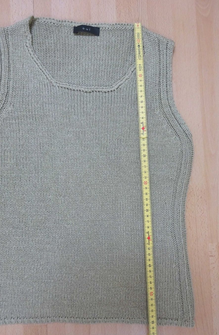 Tops: Oui - Stricktop - oliv - Grösse 38 – Gebraucht aus Zofingen von Justizia_01 3