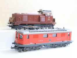 Lima Doppelpack 2 x SBB Bm 4/4 & Re 4/4 E-Lok H0 DC
