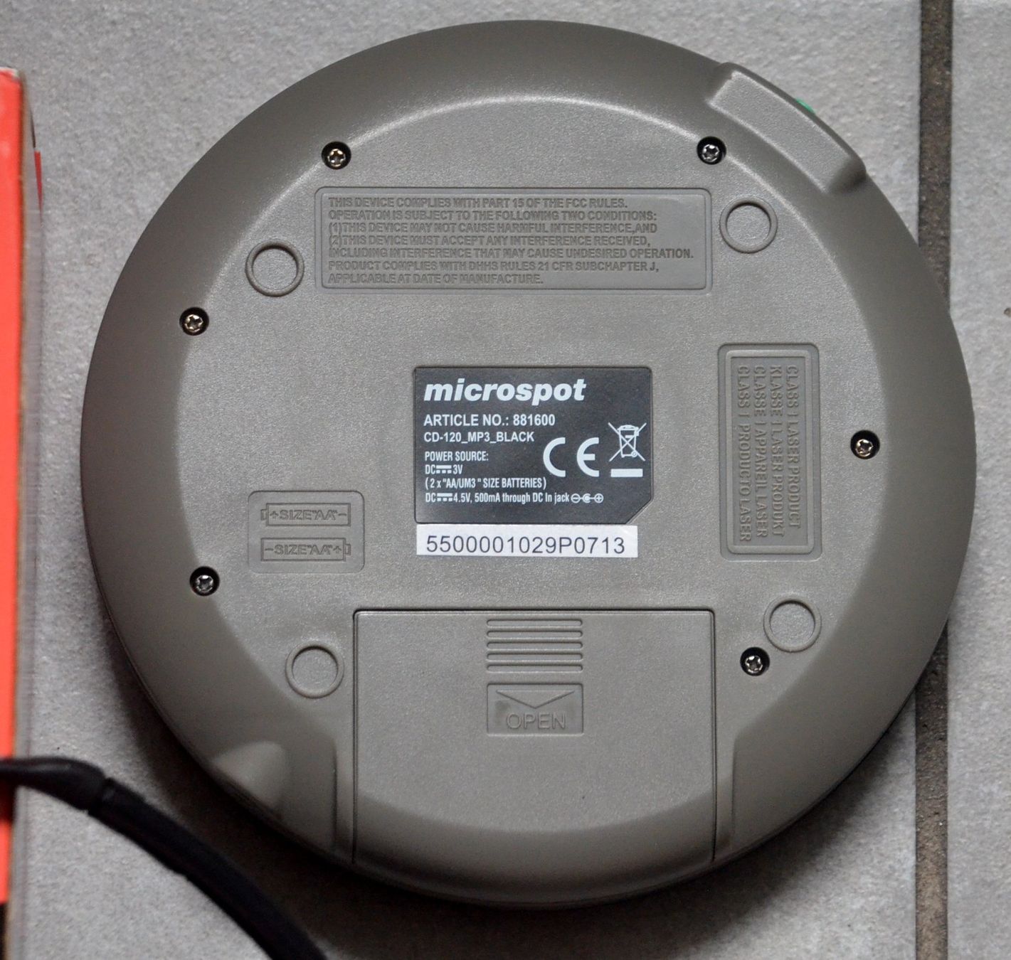 Lettore multimediale portatile: Discman Microspot CD-120 – Usato da Collonges venduto da arashee 2