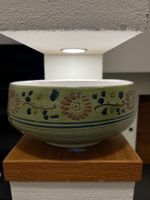 Moroccan ceramic soup bowl and six smaller bowls.