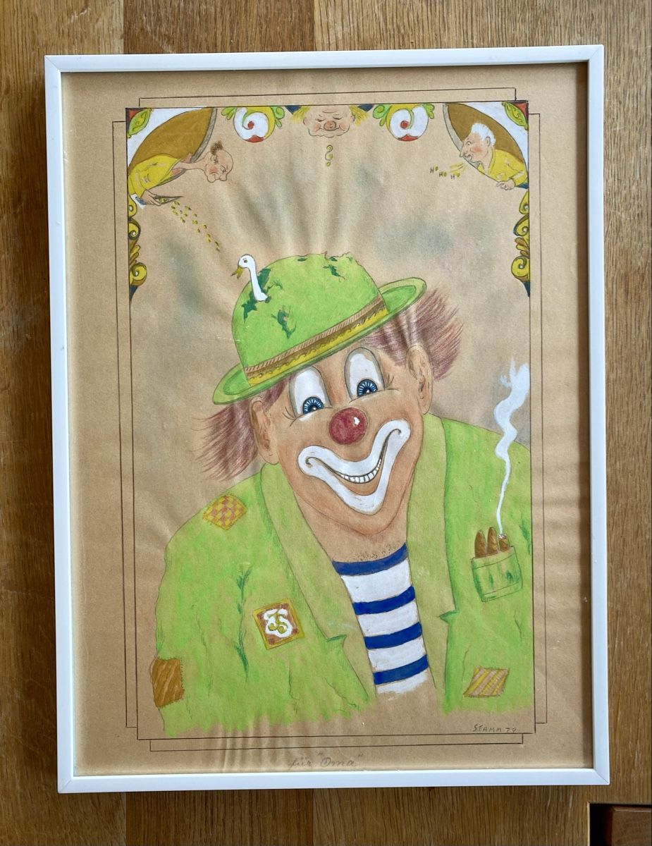 Posters & Illustrations: Clownbild handgemalt – D'occasion à Wetzikon ZH par MiraOptik