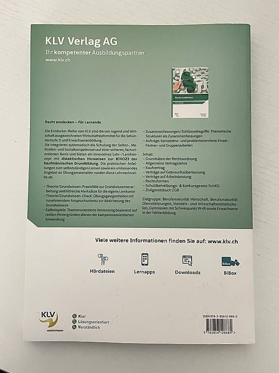 Libri: Rechte entdecken für BM Lernende  – Usato da Unterseen venduto da ten_pxn8 1