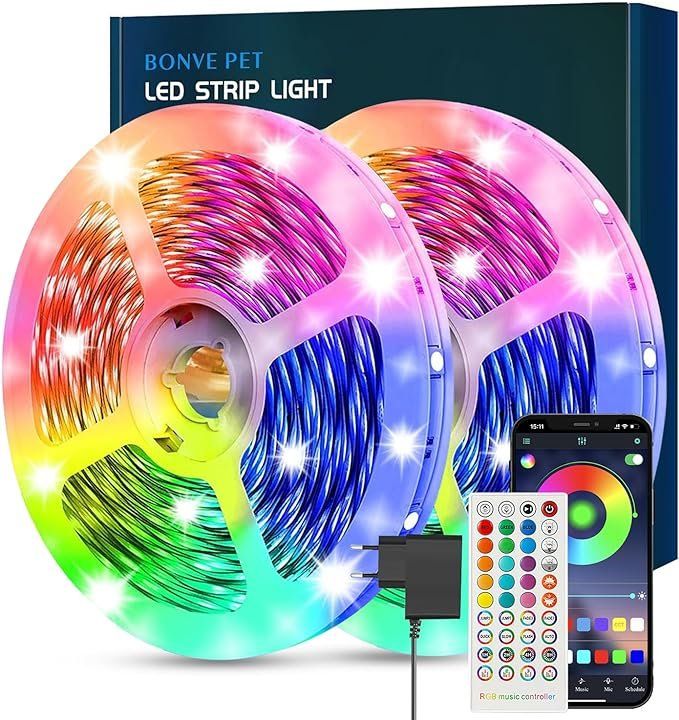 Lichterketten & Leisten: LED Strip 20m, Bluetooth RGB LED Streifen – Neu und originalverpackt aus Oberentfelden von abz_l7vm