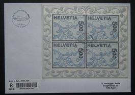 2000 Tag der Luftfahrt St.Gallen Grossbrief mit Stickerblock