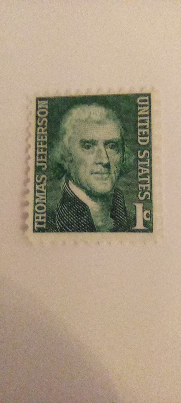 Tous les timbres: Briefmarke Thomas Jefferson – D'occasion à Allschwil par pri_9lsr