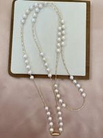 110cm Süsswasserperlen Kette 《Downton Abbey 》