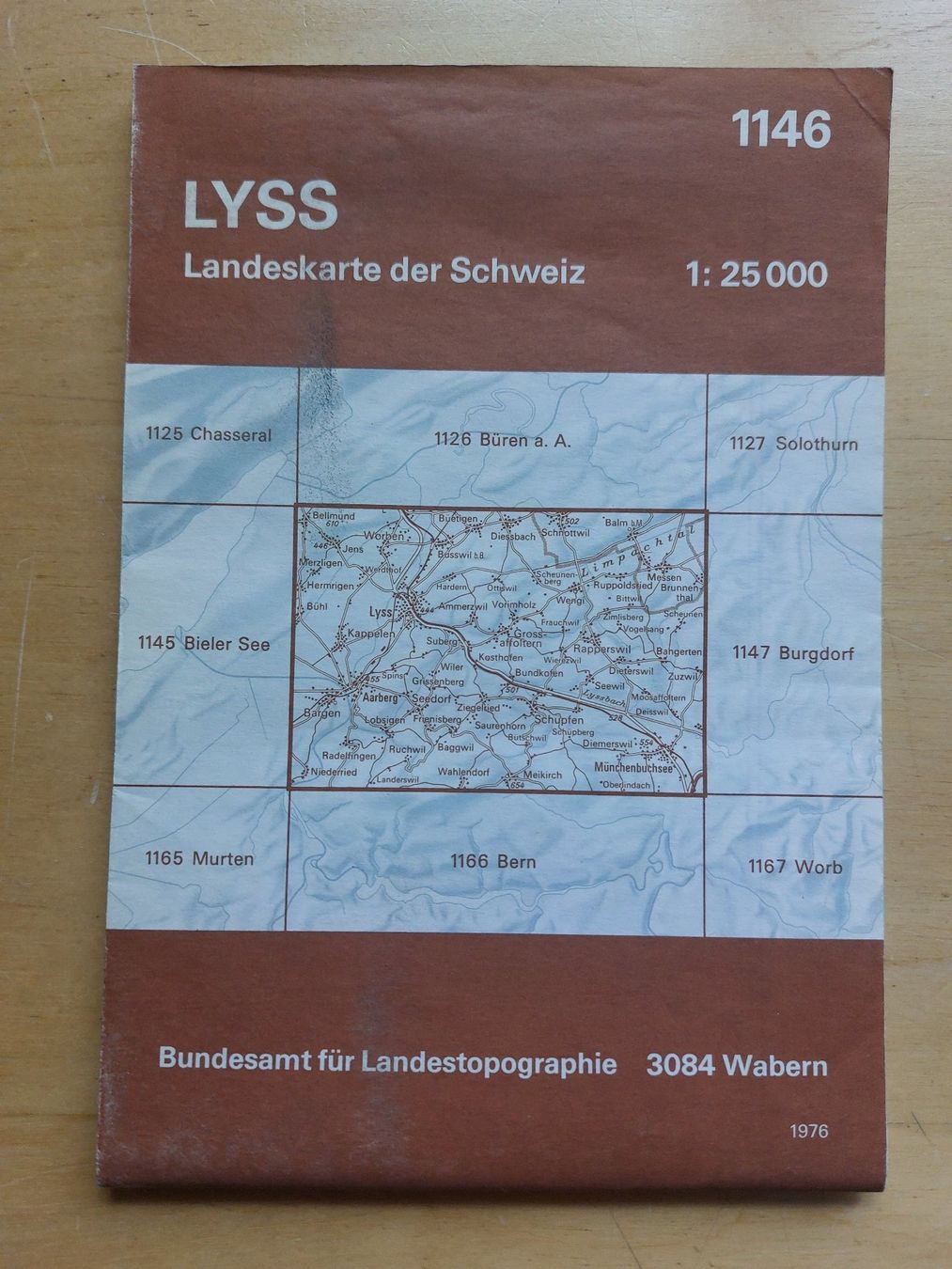 Cartine & Atlanti: Landeskarte der Schweiz - LYSS – Usato da Gipf - Oberfrick venduto da Esnoopy