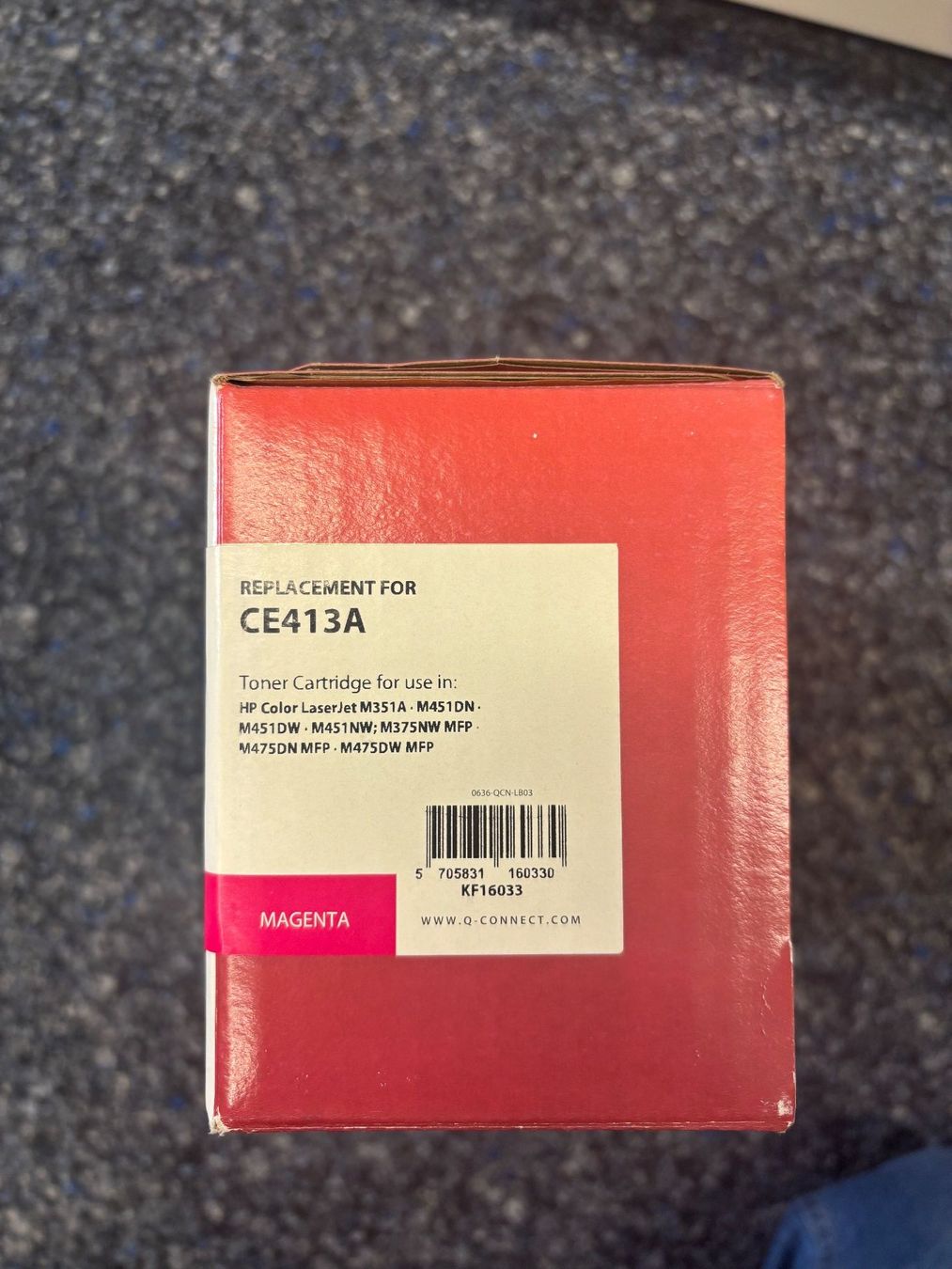 Cartucce per stampanti & toner: Q-Connect Toner CE413A magenta neu – Nuovo e nell'imballaggio originale da Aarau venduto da ric_j2fq 1